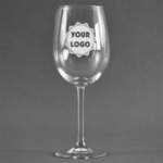 Logo Wine Glass - Laser Engraved - Single