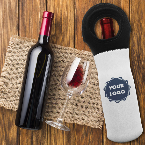 Logo Wine Tote Bag - On Table
