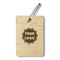 Logo Wood Luggage Tags - Rectangle - Front/Main
