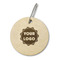 Logo Wood Luggage Tags - Round - Front/Main