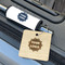 Logo Wood Luggage Tags - Square - Lifestyle
