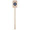 Logo Wooden 6.25" Stir Stick - Rectangular - Single Stick