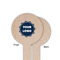 Logo Wooden 6" Food Pick - Round - Single Sided - Front & Back
