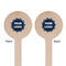 Logo Wooden 6" Stir Stick - Round - Double Sided - Front & Back