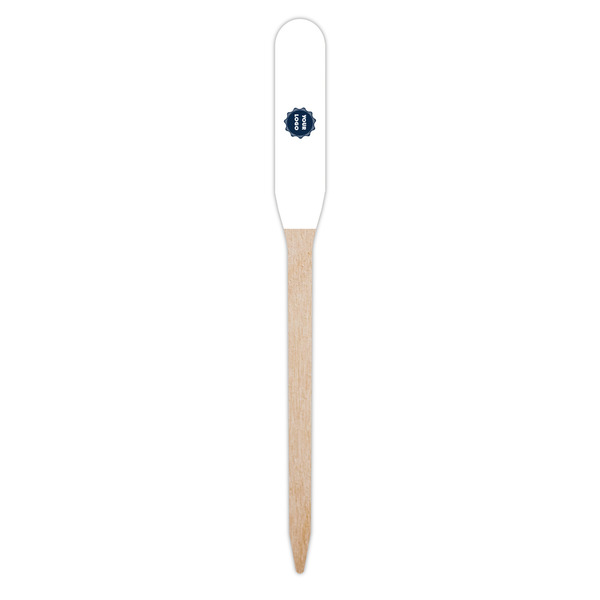 Logo Wooden Food Pick - Paddle - Single Pick