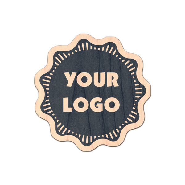 Custom Logo Natural Wooden Sticker