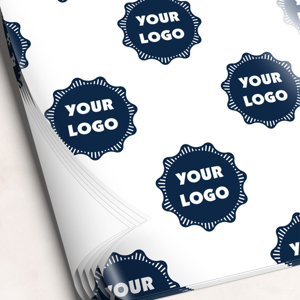 Custom Logo Wrapping Paper Sheets - Single-Sided - 20" x 28"