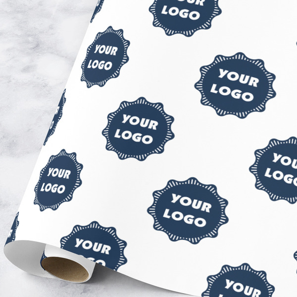 Custom Logo Wrapping Paper Roll - Large - Satin