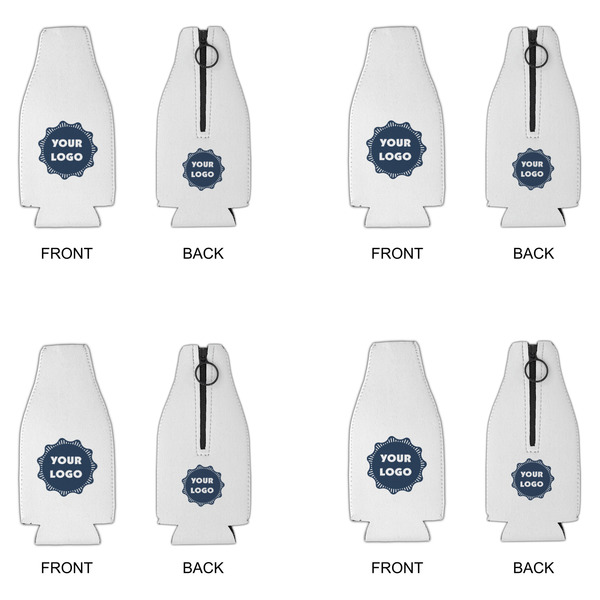 Logo Zipper Bottle Cooler - Set of 4 - Approval