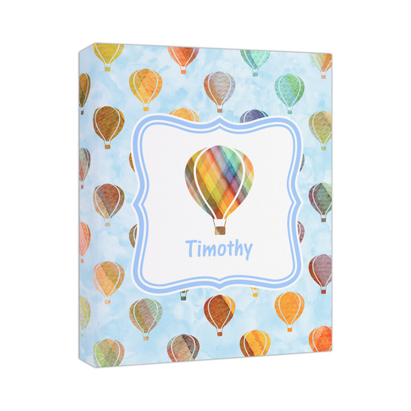 Custom Watercolor Hot Air Balloons Canvas Print (Personalized)