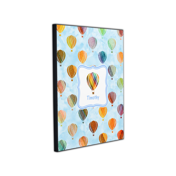 Watercolor Hot Air Balloons 11x14 Wood Print - Angle View