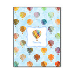 Watercolor Hot Air Balloons Wood Print - 11x14 (Personalized)