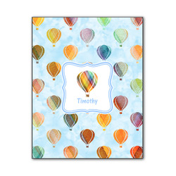 Watercolor Hot Air Balloons Wood Print - 11x14 (Personalized)