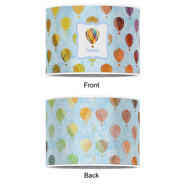 Watercolor Hot Air Balloons 12" Drum Lampshade - APPROVAL (Poly Film)