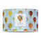 Watercolor Hot Air Balloons 12" Drum Lampshade - FRONT (Poly Film)
