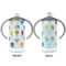 Watercolor Hot Air Balloons 12 oz Stainless Steel Sippy Cups - APPROVAL