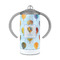 Watercolor Hot Air Balloons 12 oz Stainless Steel Sippy Cups - FRONT