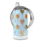 Watercolor Hot Air Balloons 12 oz Stainless Steel Sippy Cups - FULL (back angle)