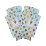 Watercolor Hot Air Balloons Can Cooler (tall 12 oz) - Set of 4 (Personalized)