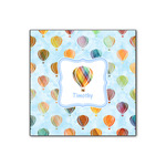Watercolor Hot Air Balloons Wood Print - 12x12 (Personalized)