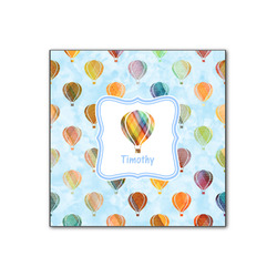Watercolor Hot Air Balloons Wood Print - 12x12 (Personalized)