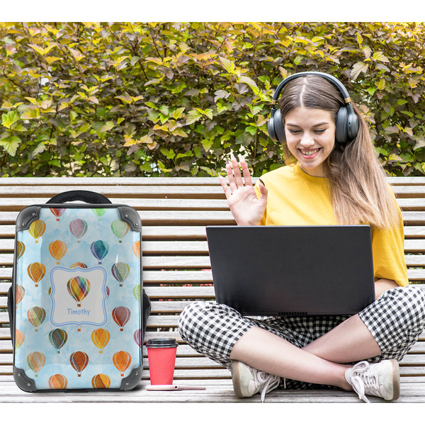 Watercolor Hot Air Balloons 15" Backpack - LIFESTYLE