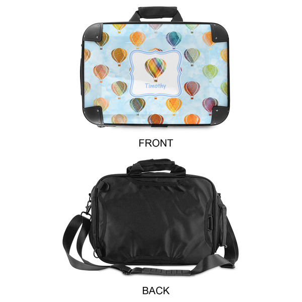 Watercolor Hot Air Balloons 15" Hard Shell Briefcase - APPROVAL