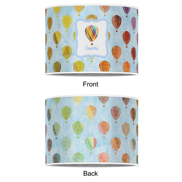 Watercolor Hot Air Balloons 16" Drum Lampshade - APPROVAL (Poly Film)