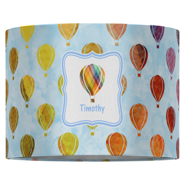 Watercolor Hot Air Balloons 16" Drum Lampshade - FRONT (Fabric)