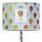 Watercolor Hot Air Balloons 16" Drum Lampshade - ON STAND (Poly Film)