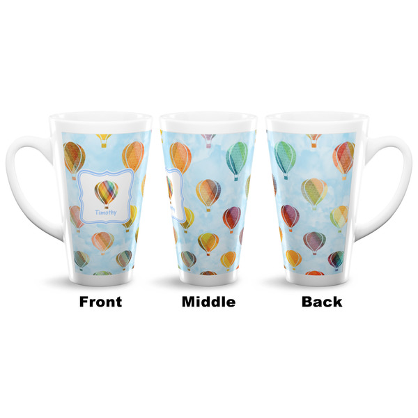 Watercolor Hot Air Balloons 16 Oz Latte Mug - Approval