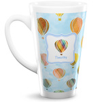 Watercolor Hot Air Balloons 16 Oz Latte Mug (Personalized)