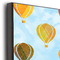 Watercolor Hot Air Balloons 16x20 Wood Print - Closeup