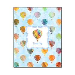 Watercolor Hot Air Balloons Wood Print - 16x20 (Personalized)