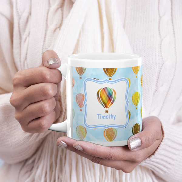 Watercolor Hot Air Balloons 20oz Coffee Mug - LIFESTYLE