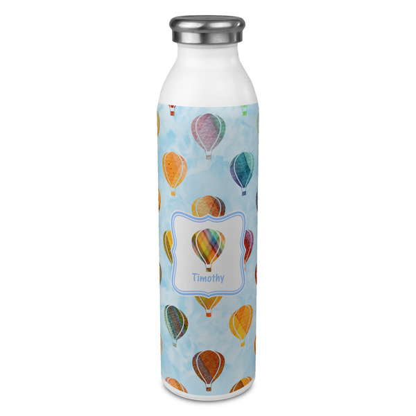 Custom Watercolor Hot Air Balloons 20oz Stainless Steel Water Bottle - Full Print (Personalized)
