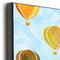 Watercolor Hot Air Balloons 20x24 Wood Print - Closeup