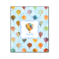 Watercolor Hot Air Balloons Wood Print - 20x24 (Personalized)