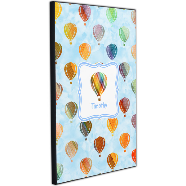 Watercolor Hot Air Balloons 20x30 Wood Print - Angle View