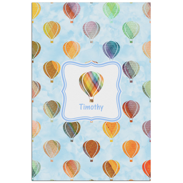 Custom Watercolor Hot Air Balloons Poster - Matte - 24x36 (Personalized)