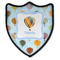 Watercolor Hot Air Balloons 3 Point Shield