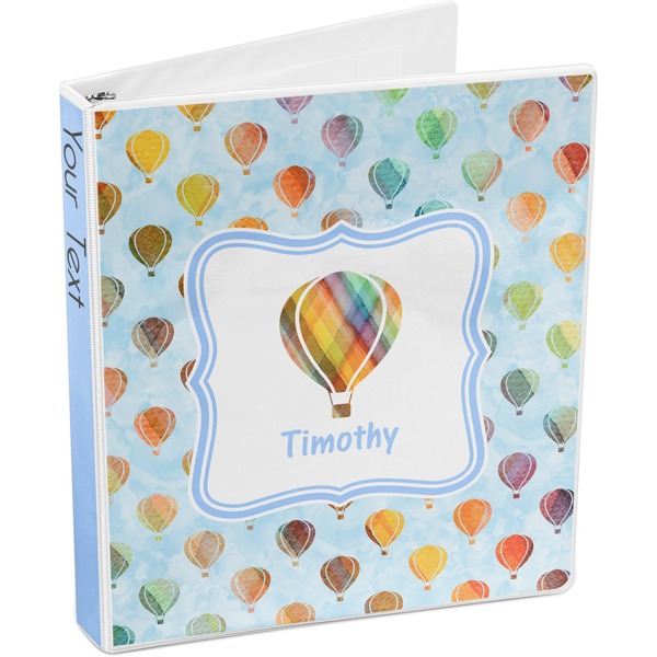 Watercolor Hot Air Balloons 3-Ring Binder 3/4 - Main