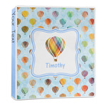 Watercolor Hot Air Balloons 3-Ring Binder - 1 inch (Personalized)
