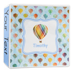 Watercolor Hot Air Balloons 3-Ring Binder - 2 inch (Personalized)