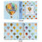 Watercolor Hot Air Balloons 3 Ring Binders - Full Wrap - 1" - APPROVAL