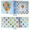 Watercolor Hot Air Balloons 3 Ring Binders - Full Wrap - 3" - APPROVAL