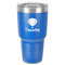 Watercolor Hot Air Balloons 30 oz Stainless Steel Ringneck Tumbler - Blue - Front