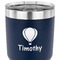 Watercolor Hot Air Balloons 30 oz Stainless Steel Ringneck Tumbler - Navy - CLOSE UP