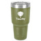 Watercolor Hot Air Balloons 30 oz Stainless Steel Tumbler - Olive - Single-Sided (Personalized)