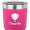 Watercolor Hot Air Balloons 30 oz Stainless Steel Ringneck Tumbler - Pink - CLOSE UP